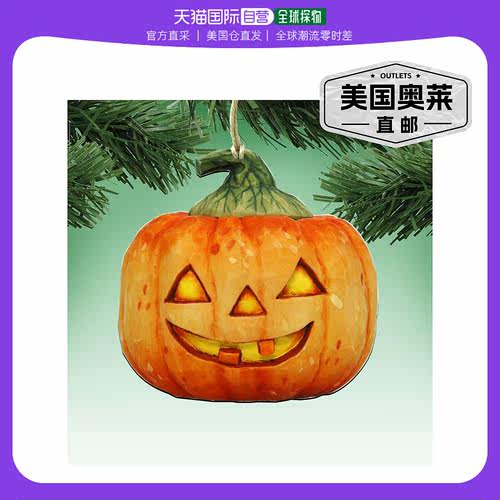 Designocracy 万圣节南瓜圆顶木制装饰品 2 件套 G.DeBrekht 秋季