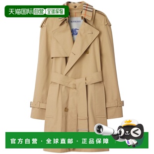 香港直邮Burberry 巴宝莉 女士 双排扣系腰带风衣 8094940博柏利