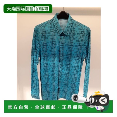 香港直邮Versace 印花长袖衬衫 V300154VT00449