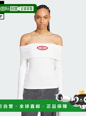 日本直邮 adidas 阿迪达斯 originals 女士露肩 T 恤 [KA2691] 白