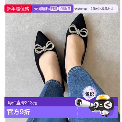 日本直邮Oriental Traffic 视觉丝带平底女鞋 41310 OR526BW00264