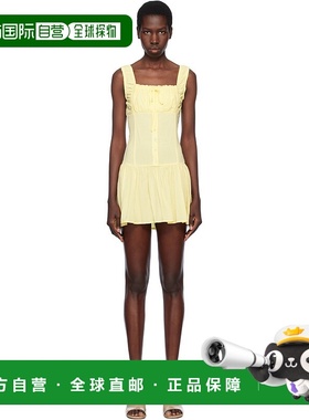 1h可退 香港直邮潮奢 Frankies Bikinis 女士 黄色 Christa 连衣