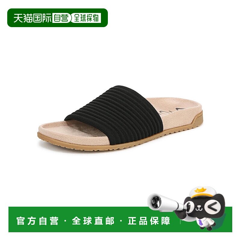 自营 Vionic女式Evie针织拖鞋凉鞋-黑色-黑色 美国奥莱直发