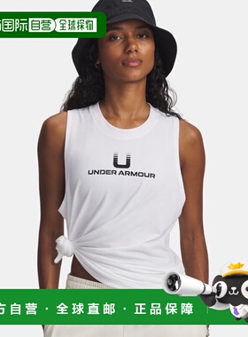 韩国直邮UNDER ARMOUR 6006972-100 白色 UA Varsity U 女式背心