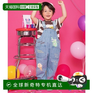 日本直邮BREEZE 丹宁背带裤 1h可退 男童女童夏季 元 气可爱风格