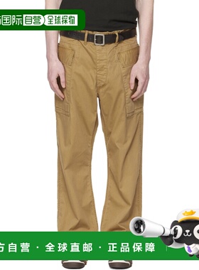 香港直邮潮奢 ralph lauren rrl 拉夫 劳伦RRL 男士 黄褐色工装裤