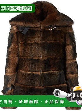 香港直邮FENDI 女士外套 FM5426AYLHF0QD9OCRA  AW2025棕色皮草