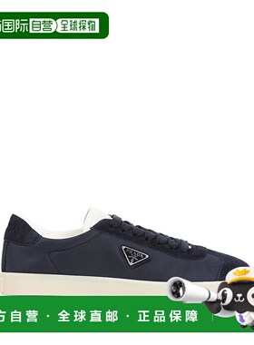 1h可退 香港直邮Prada 普拉达 男士 海军蓝带Logo运动鞋 2EE394FG