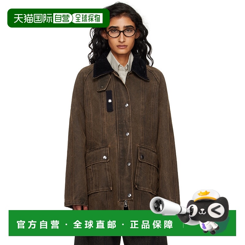 香港直邮潮奢 Andersson Bell 女士 棕色 Kerri Trapez Work 夹克