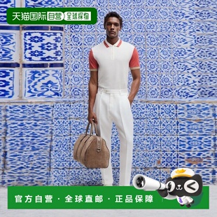 polo shirt with 自营 details silk contrast whit bossCotton