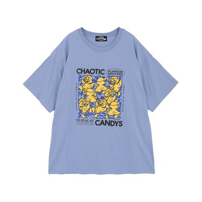 日本直邮Candy Stripper 男女同款 美式漫画风 oversized 棉质T恤