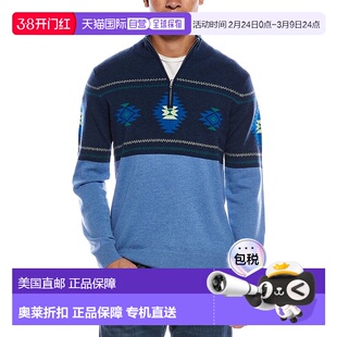 自营Brodie Cashmere Navajo Wool & Cashmere-Blend 1/4-Zip Moc