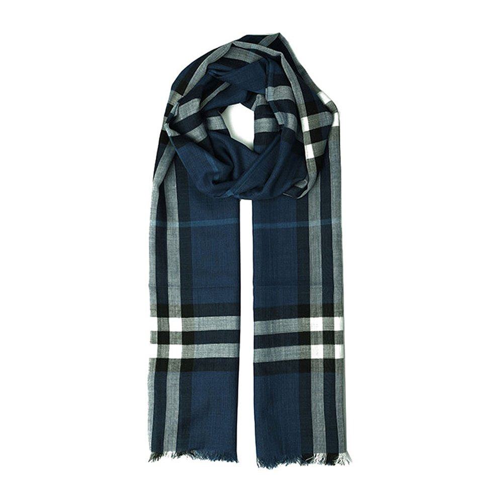 BURBERRY 博柏利/男女同款格纹羊毛混丝围巾披肩