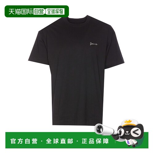 香港直邮GIVENCHY 男士T恤 BM71MG3YPS001 SS2025 黑色男装