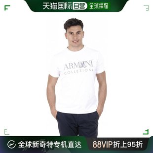 COLLEZIONI 男士 白色棉质T恤 0100 香港直邮ARMANI 3XCT55 CJDDZ