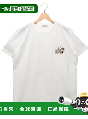 日本直邮Moncler 男士白色T恤MONCLER 8C00035 8390Y 001