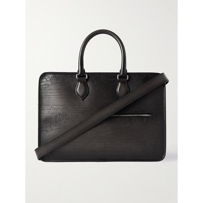 潮奢 Berluti 伯尔鲁帝 男士 Un Jour Mini Scritto Leather Br