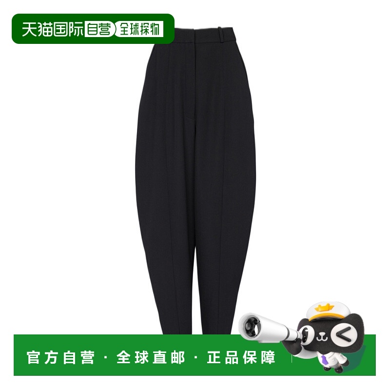 香港直邮Balmain 宽松粒纹羊毛休闲裤 AF0PN157WB05