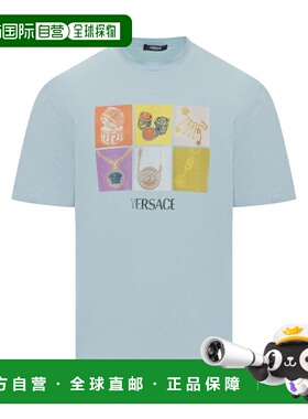 1h可退 香港直邮Versace 范思哲 男士 圆领短袖T恤 10133021A1340