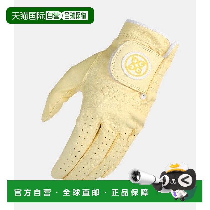 韩国直邮G/Fore手套男款G4MC0G57-SUNSHINE黄色徽标简约时尚保暖