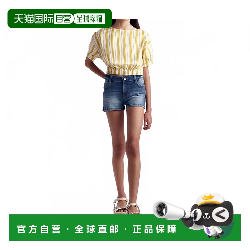 自营mayoral基本牛仔短裤中洗-中洗 美国奥莱直发