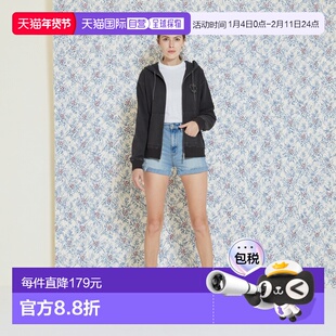 1h可退 日本直邮BEN DAVIS 男女同款 裡加絨 全拉鏈連帽外套 磨損