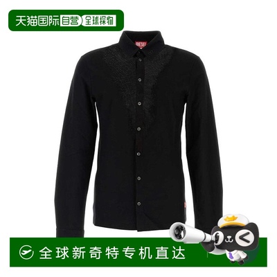 韩国直邮DIESEL25SS长袖衬衫男A163930SHAY 9XX Black