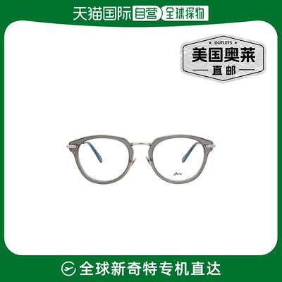 brioniRound- Acetate Optical Frames - brown silver transpare