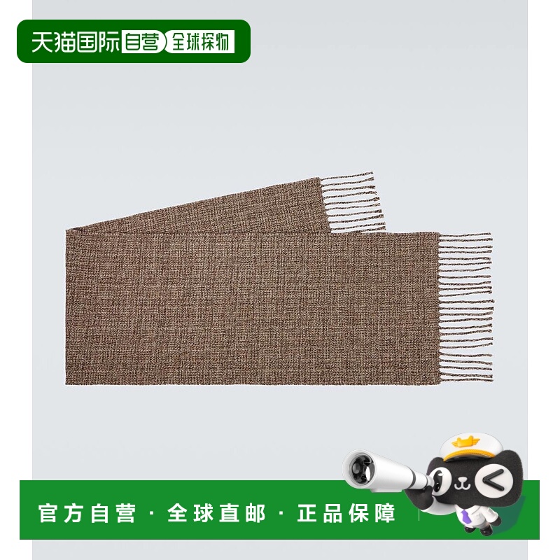 1h可退 香港直邮Loro Piana 诺悠翩雅 男士 Moulin 羊绒花呢围巾