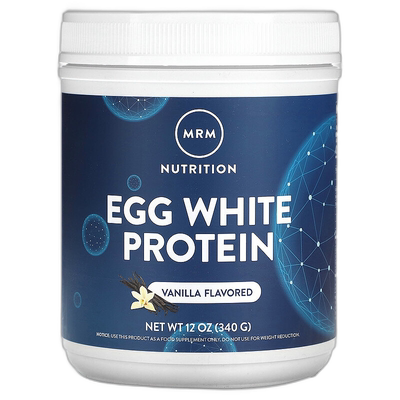 香港直邮MRM Nutrition,蛋清蛋白，香草，12 盎司（340 克）天然