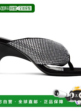 1h可退 香港直邮潮奢 The Attico 女士 黑色 Rem 凉鞋 236WS756TL