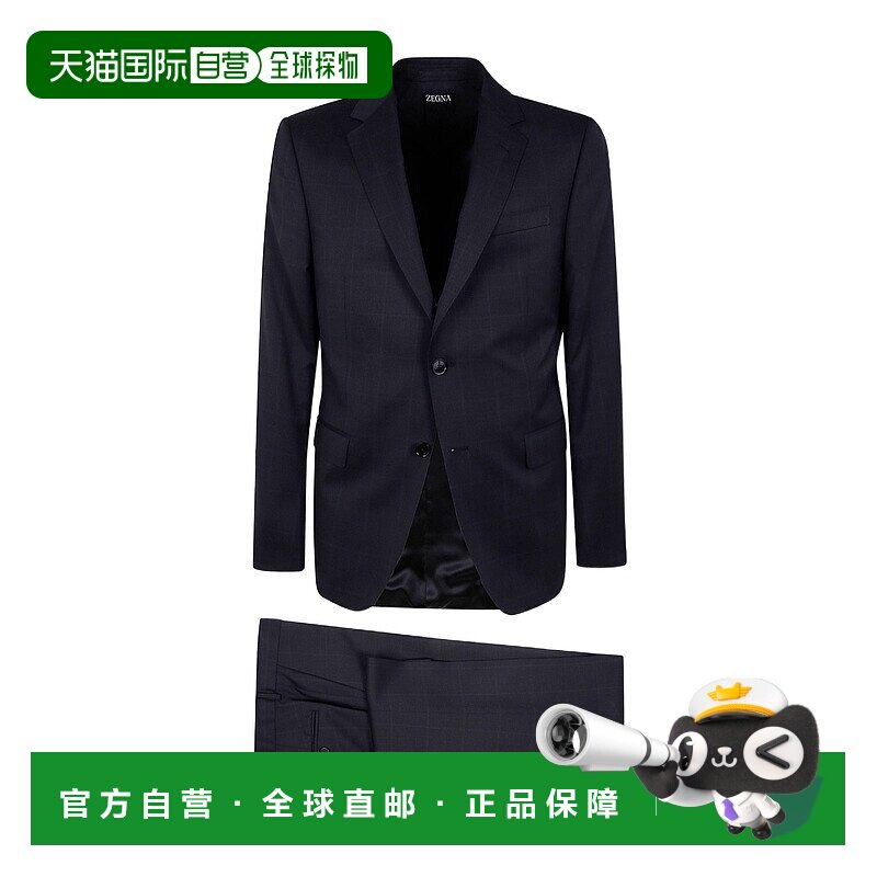 1h可退 香港直邮Zegna 单排扣西装套装 222736A2281CGN
