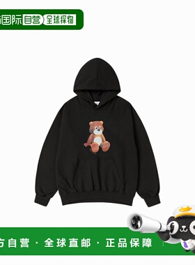 韩国直邮acme de la vie AC 泰迪熊帽衫 - AC 泰迪熊 黑色