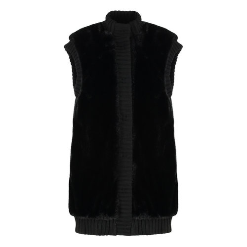 香港直邮PINKO 女士马甲 105402A2PIZ99 CO 黑色 Long coat fur e
