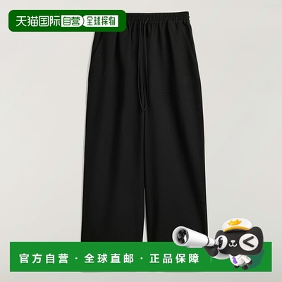 1h可退 香港直邮潮奢 Y-3 女士 慢跑长裤 JV6772 black黑色 舒适