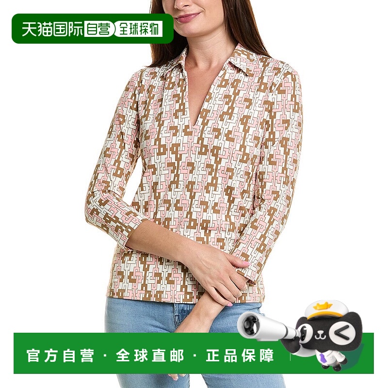 自营 J.McLaughlin Aida Catalina布面上衣-粉红色 美国奥莱直发