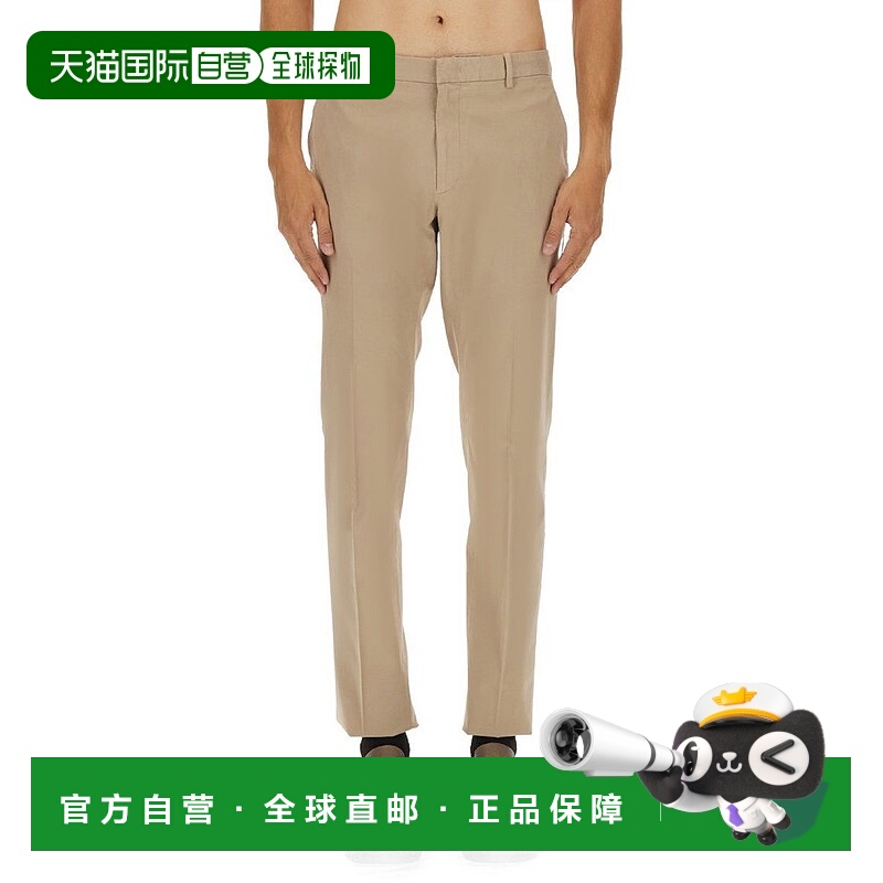 1h可退 香港直邮zegna 杰尼亚 男士 直筒毛邊褲腳長褲 UGI17A2TR0