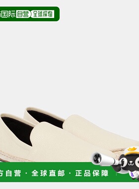 1h可退 香港直邮潮奢 The Row 女士 Vasko 皮质便鞋 white白色 舒