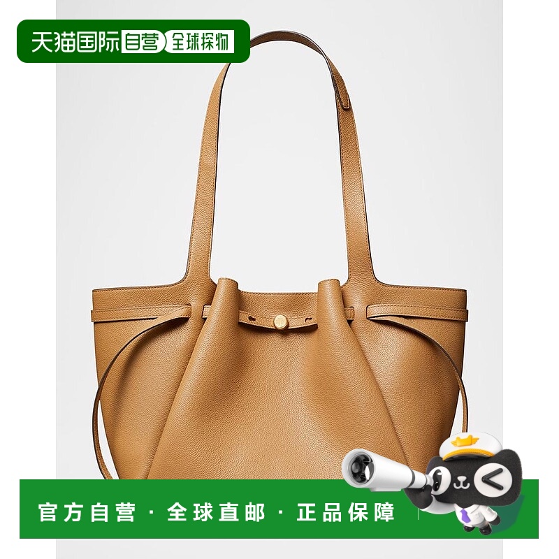 1h可退 【美国直邮】tory burch 女士 托特包汤丽柏琦真皮手提包