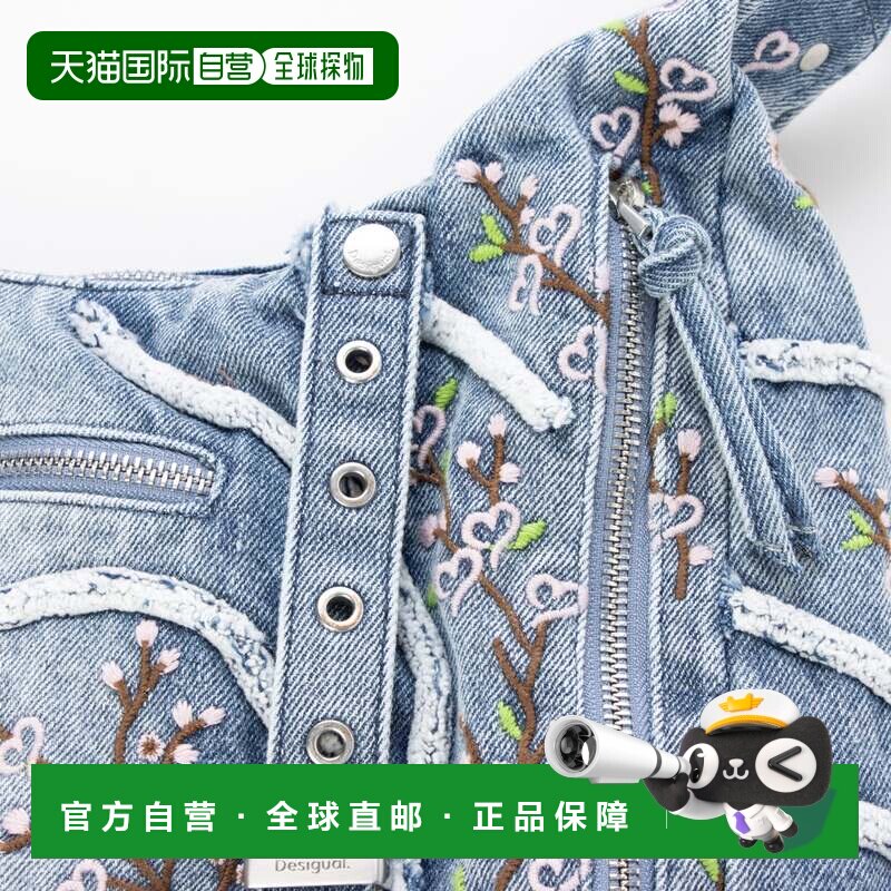 日本直邮樱花 牛仔扣包 蓝色斜挎包单肩包手提包牛仔包