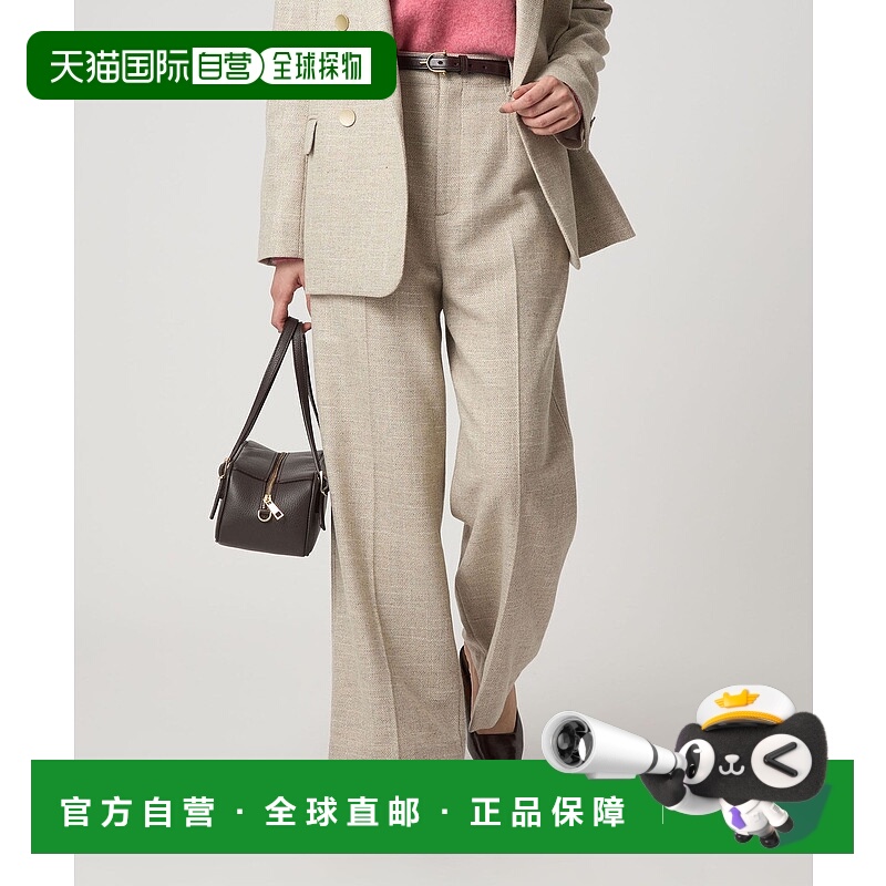1h可退 日本直邮green label relaxing 女装 宽松直筒 西裤 高腰