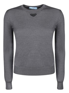 PRADA 女士针织毛衣 P24Q2O165PF0031 SS2025 灰色 MAGLIERIA