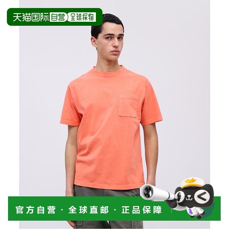 日本直邮AVIREX 半袖褪色洗水口袋T恤 [AV1129EM016019]