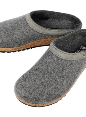 日本直邮HAFLINGER GRIZZLY TORBEN 室内拖鞋煤灰色 HL71300110