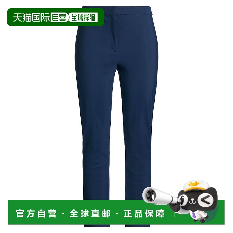 1h可退 香港直邮潮奢 THEORY 希尔瑞 女士 休闲长裤 blue蓝色 舒