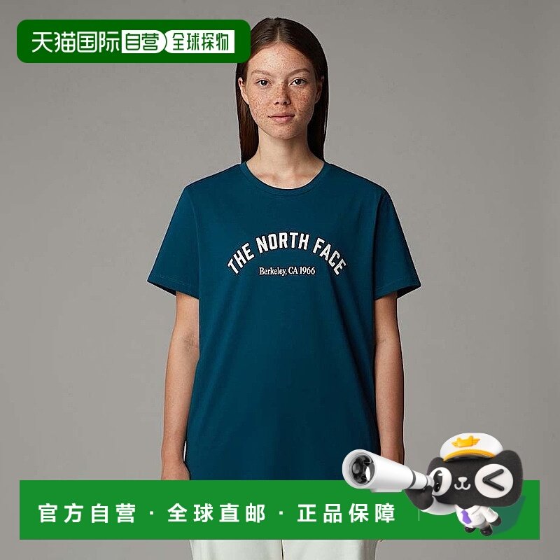 自营欧洲直邮北面 Varsity Graphic女士T恤 THE NORTH FACE