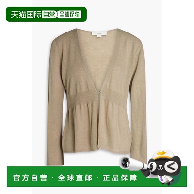 1h可退 香港直邮VINCE 女士 羊毛混纺收腰针织开衫 V108679716