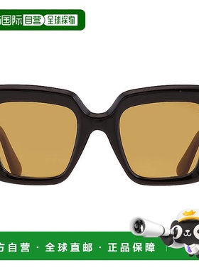 自营Tom Ford Esme Brown Square Ladies Sunglasses FT1157 01E