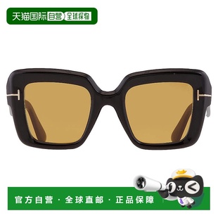 Brown Square Ladies 自营Tom FT1157 Esme Sunglasses 01E Ford