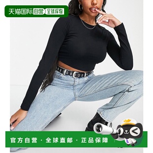 女士 ASOS Fuller 设计胸部合身短款 T恤 1h可退 长袖 香港直邮潮奢